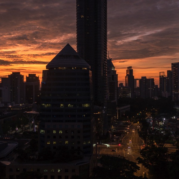 iPhone X HDR photo of Singapore at Sunrise